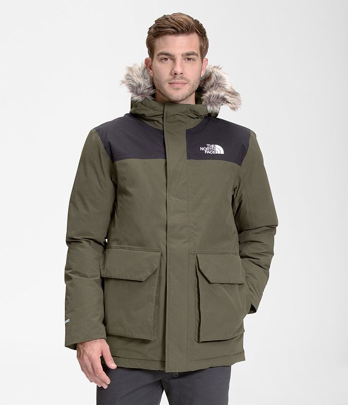 Plumifero The North Face Hombre Verde Oscuro Tower Peak Parka 13068XHUI